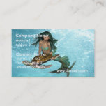 Mermaid with Sea Turtle Business Cards