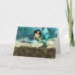 Mermaid on Ocean Floor  Greeting Cards