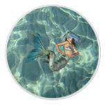 Underwater Mermaid Ceramic Knob