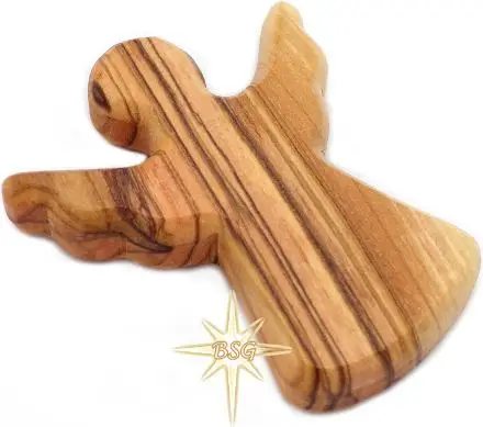 Olive Wood Guardian Angel