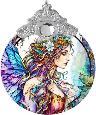 Fairy Stained Glass Suncatcher