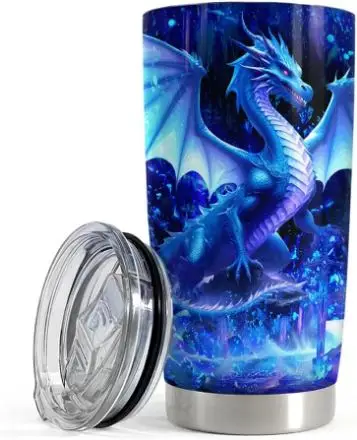 Dragon Tumbler 20oz Stainless Steel Insulated Coffee Travel Mug