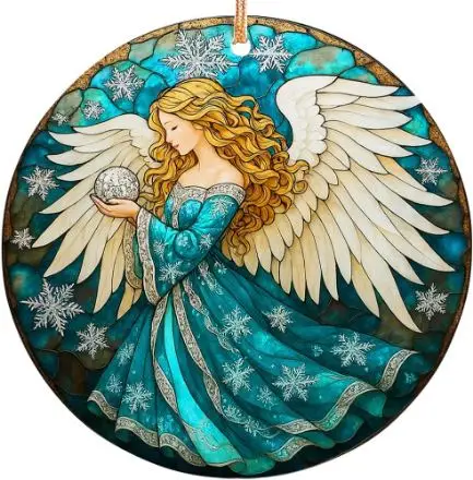 Whimsical Religious Angel Ornament