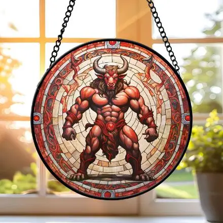 Minotaur Suncatchers for Windows Stained Glass