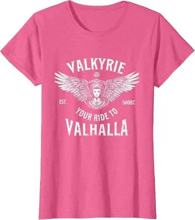 Valkyrie Your Ride to Valhalla - Norse Viking Warrior T-Shirt
