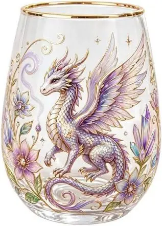 Faerie Dragon Glass Tea Cup