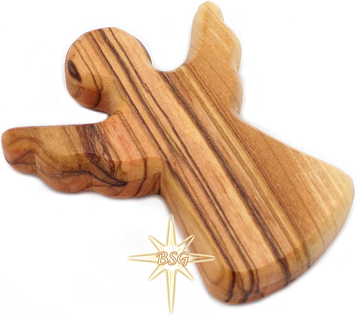 Olive Wood Guardian Angel