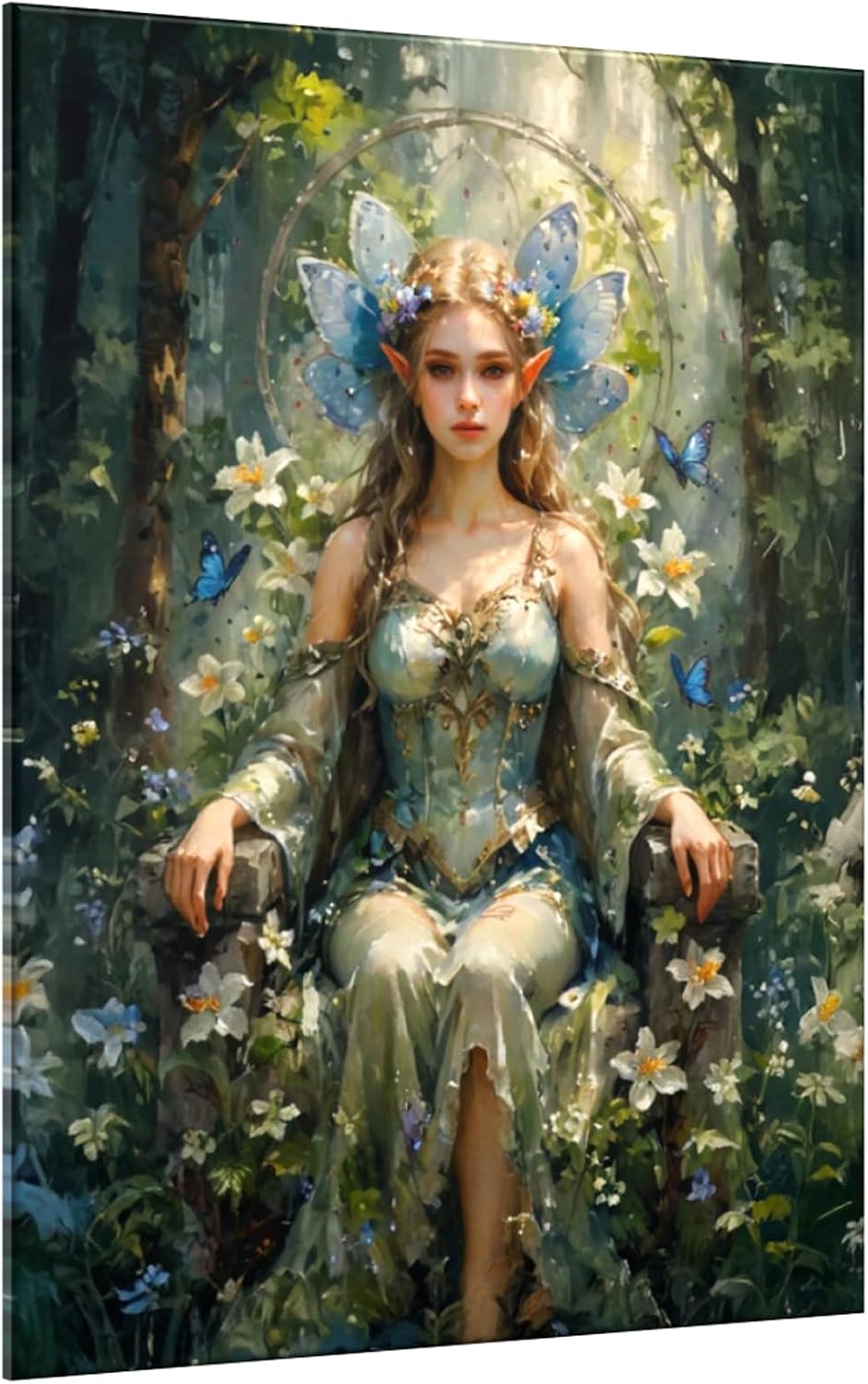 Elf Elves - Printed Stretched Canvas Painting